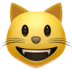 Smiling Cat Face With Open Mouth